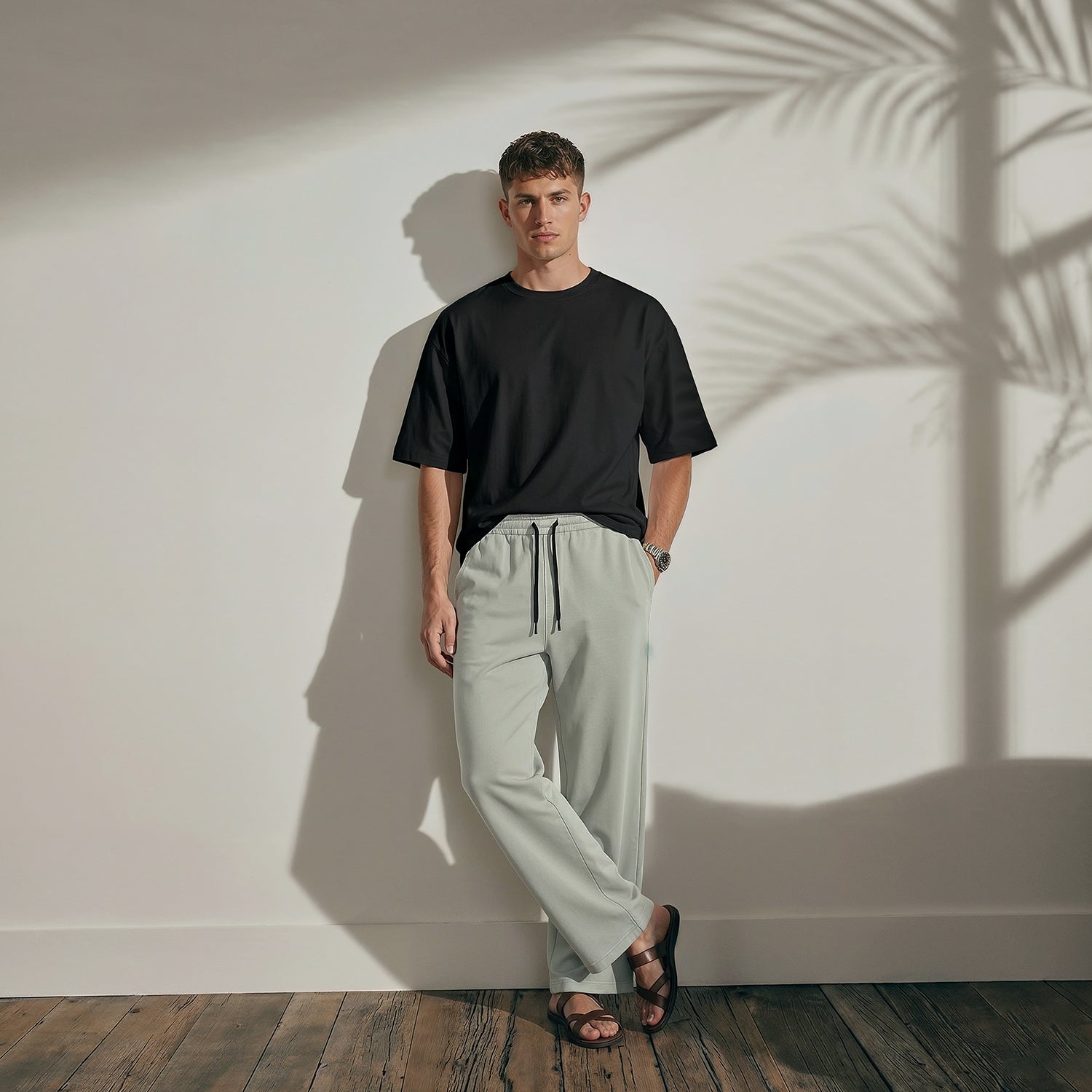 [WLSP] Wide-Leg Cotton Regular Sweatpants