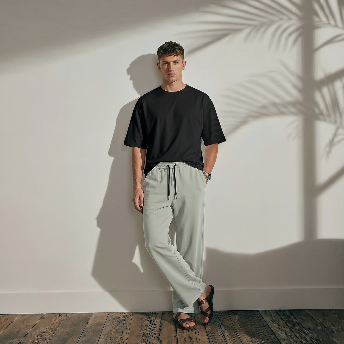 [WLSP] Wide-Leg Cotton Regular Sweatpants