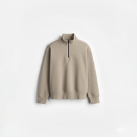 [OZS] Oversized Quarter Zipper Sweatshirt