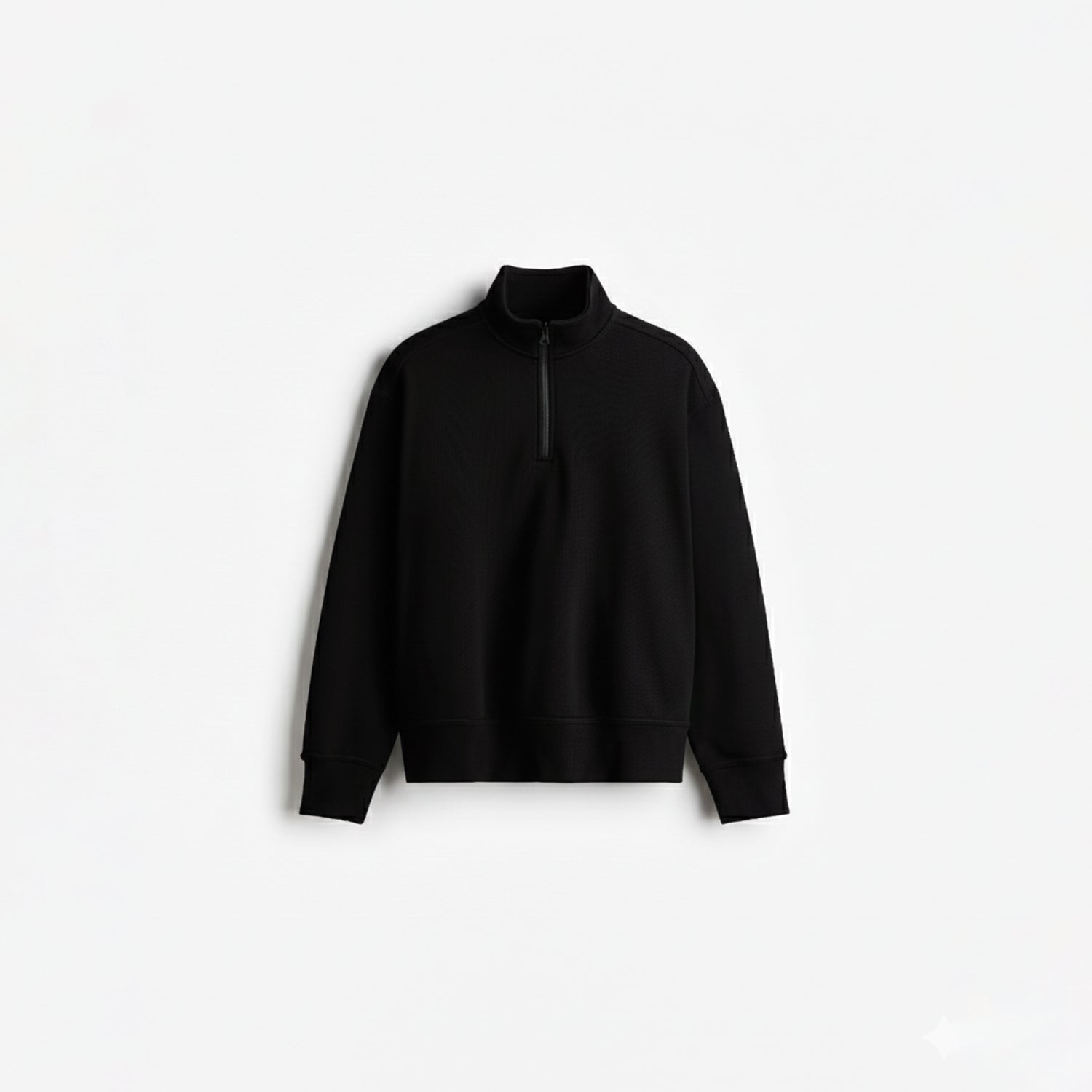 [OZS] Oversized Quarter Zipper Sweatshirt