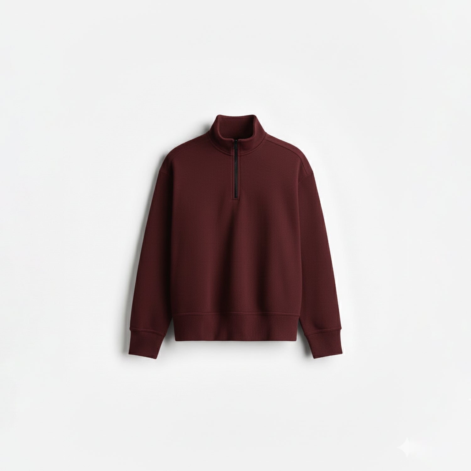 [OZS] Oversized Quarter Zipper Sweatshirt