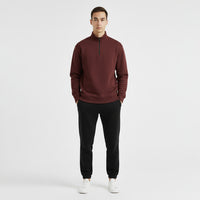 [OZS] Oversized Quarter Zipper Sweatshirt