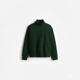 [OZS] Oversized Quarter Zipper Sweatshirt