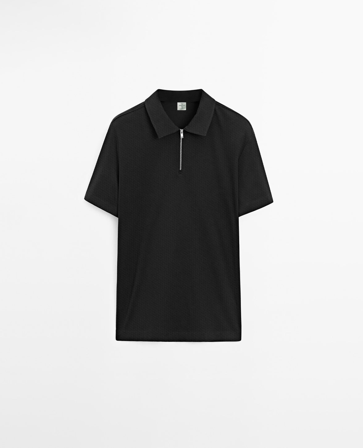 [RT] Quarter zipper Waffle Polo