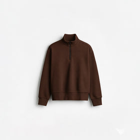 [OZS] Oversized Quarter Zipper Sweatshirt