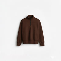 [OZS] Oversized Quarter Zipper Sweatshirt