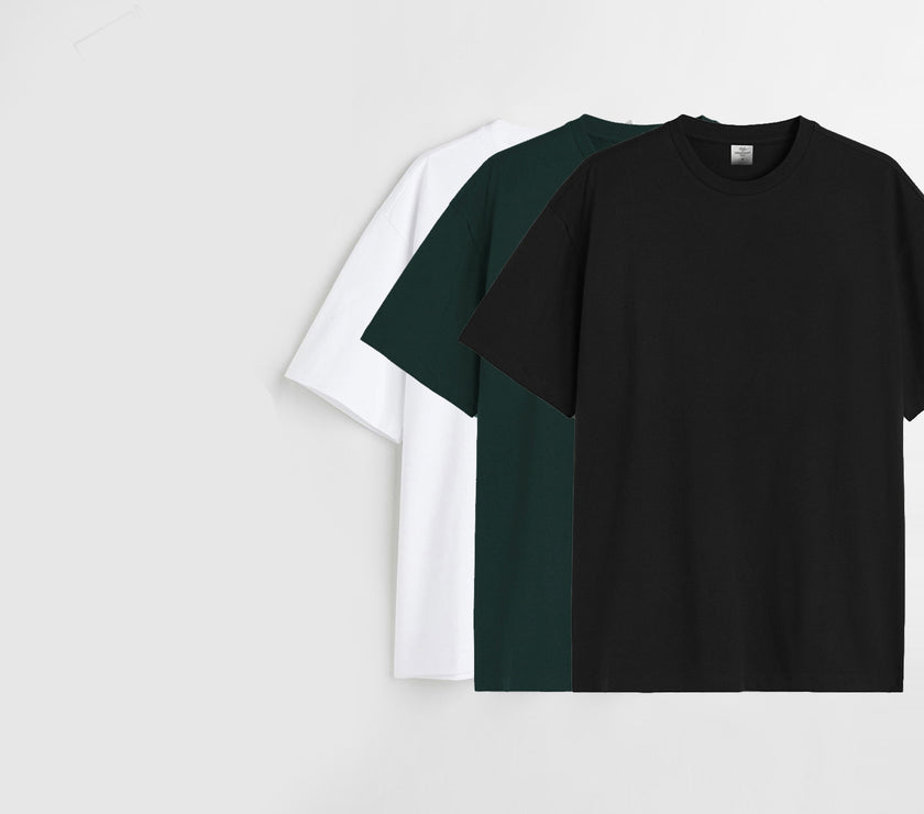 [RT] Pack of 3 Relaxed Tshirts