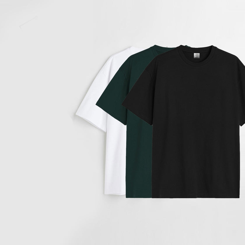 [RT] Pack of 3 Relaxed Tshirts