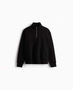 [OZS] Oversized Quarter Zip Sweatshirt