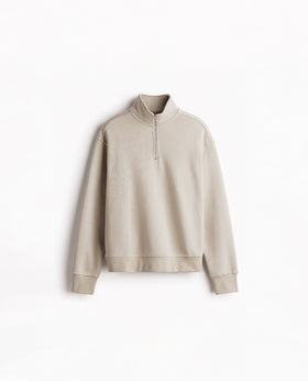 [OZS] Oversized Quarter Zip Sweatshirt