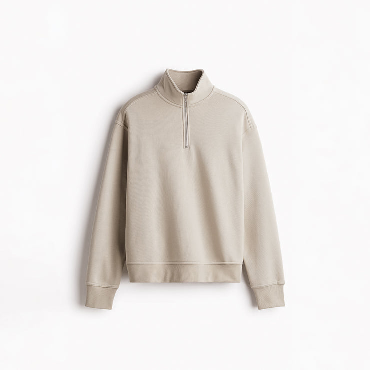 [OZS] Oversized Quarter Zip Sweatshirt