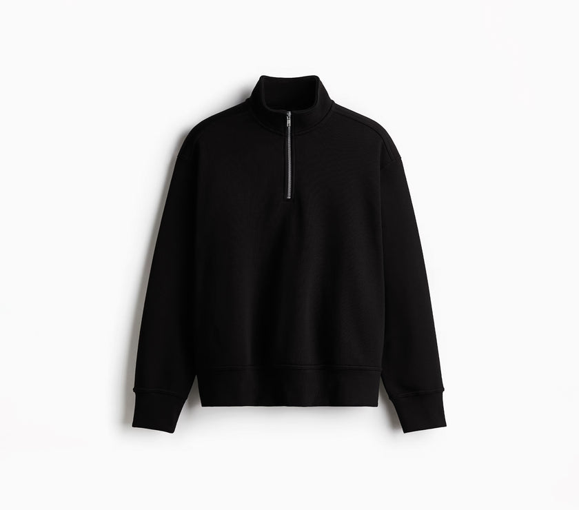 [OZS] Oversized Quarter Zip Sweatshirt