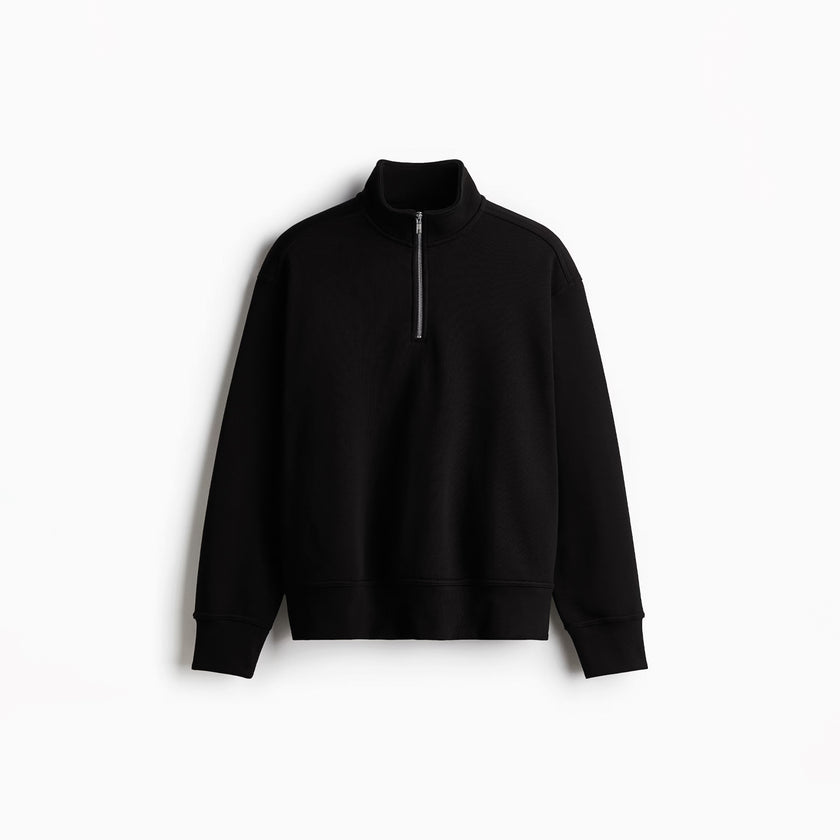 [OZS] Oversized Quarter Zip Sweatshirt