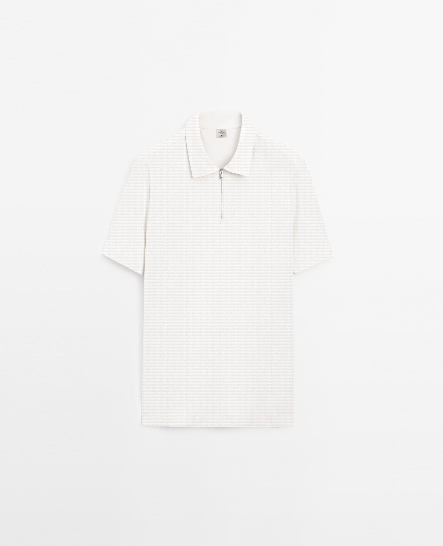 [RT] Quarter zipper Waffle Polo