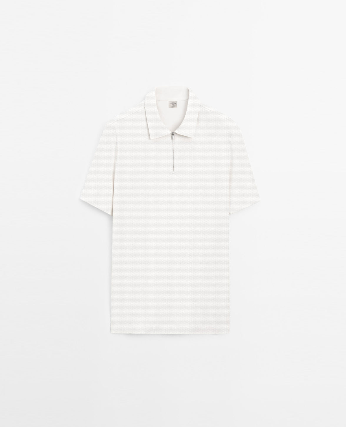 [RT] Quarter zipper Waffle Polo