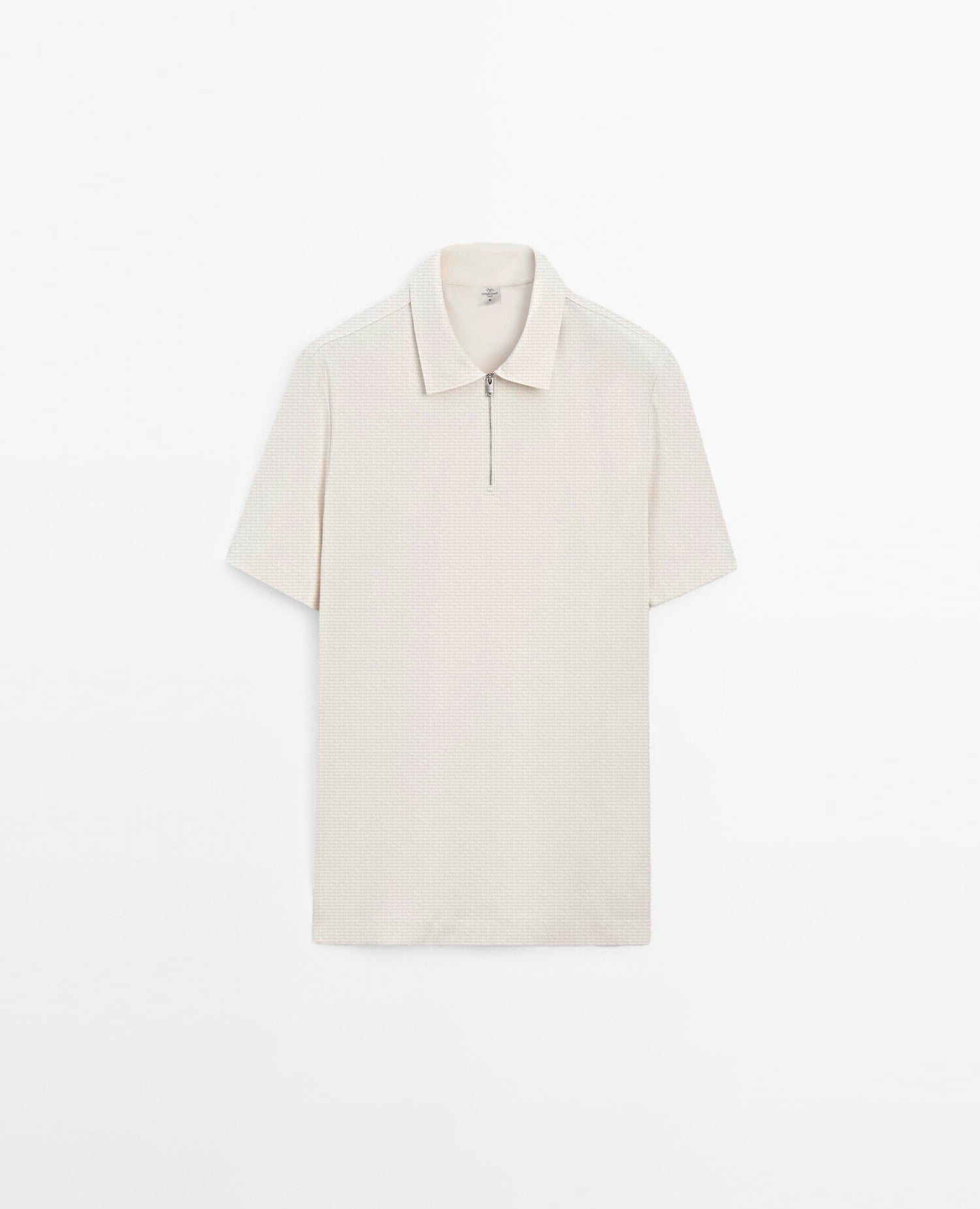 [RT] Quarter zipper Waffle Polo