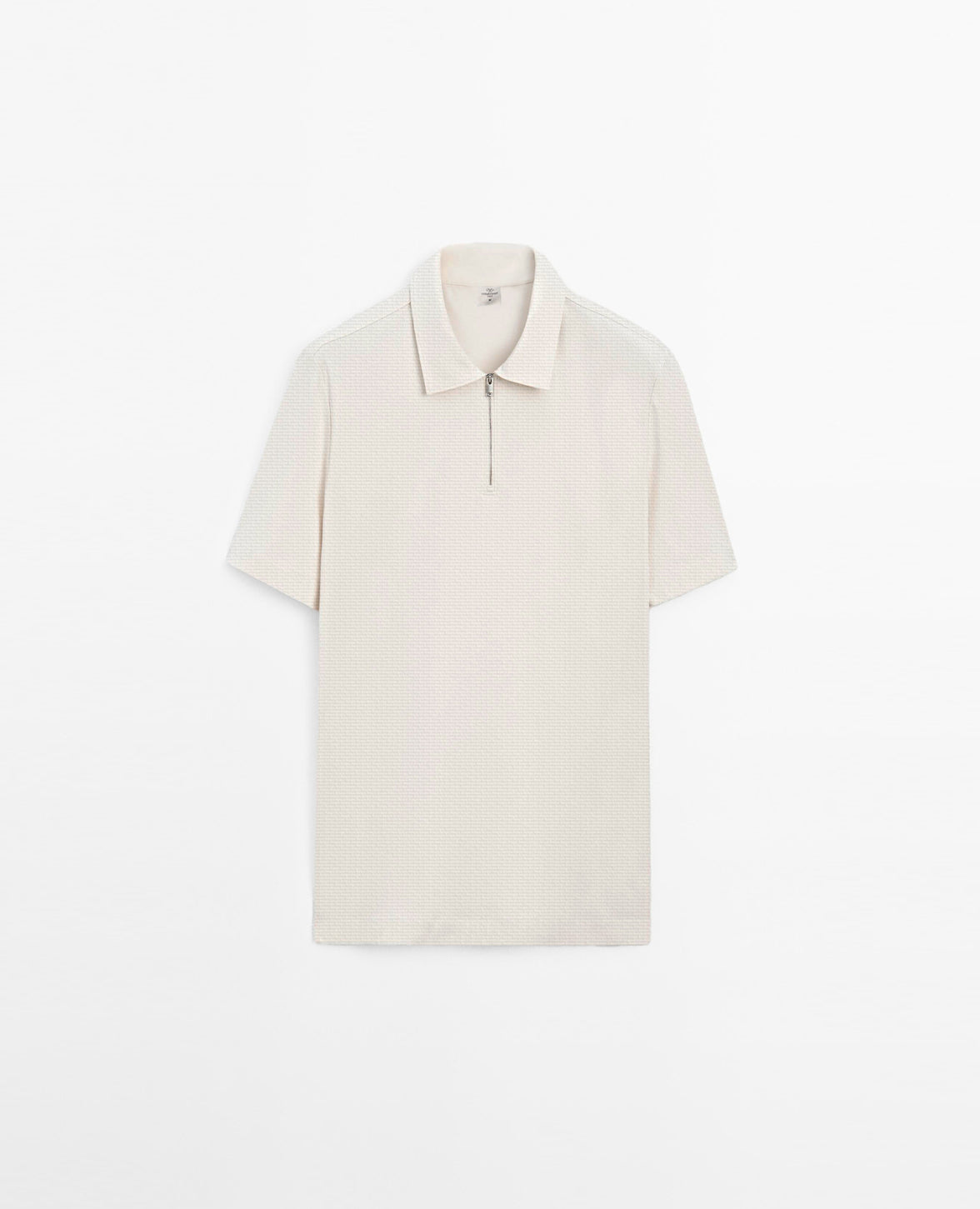 [RT] Quarter zipper Waffle Polo