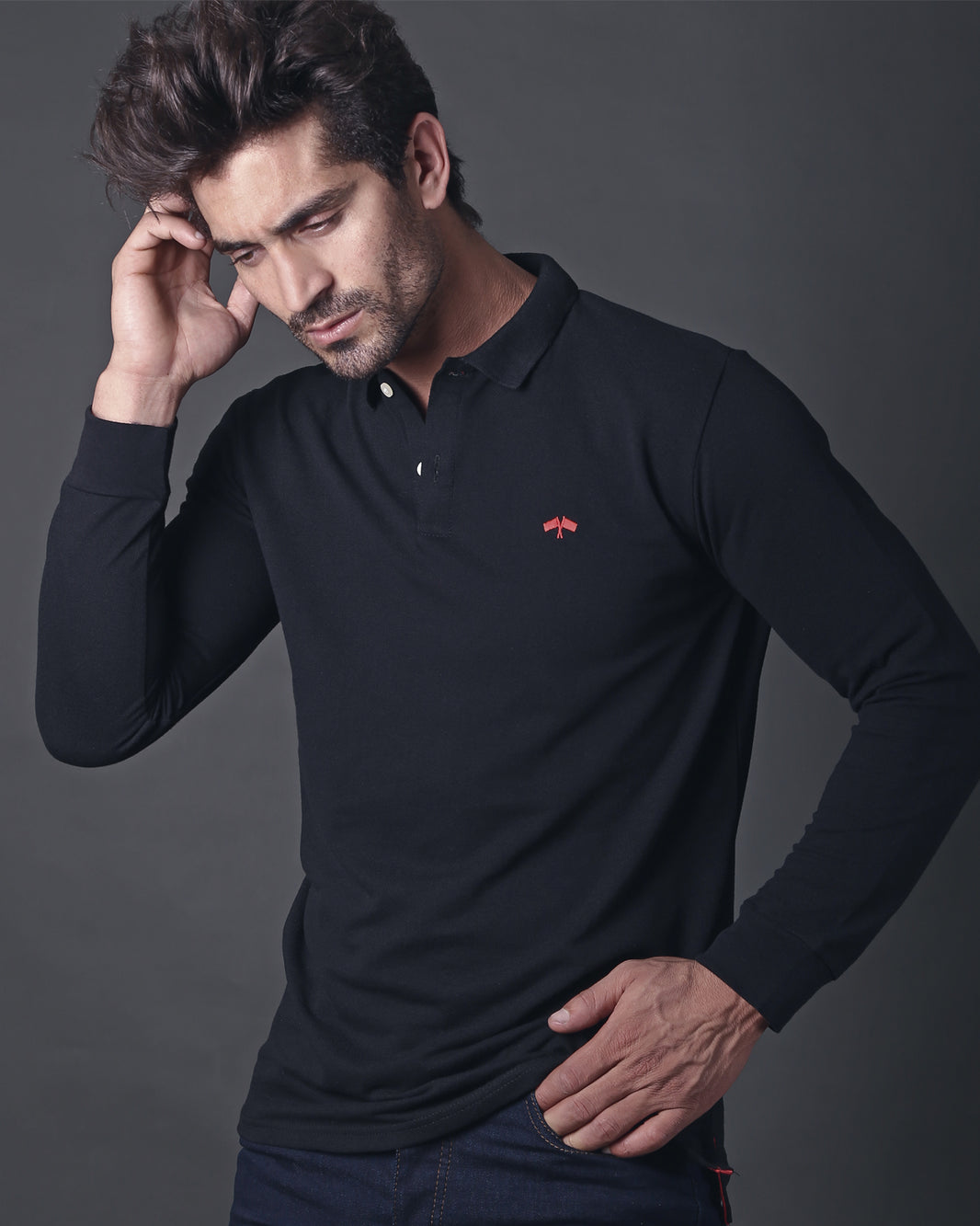 Long Sleeve Polo Shirt