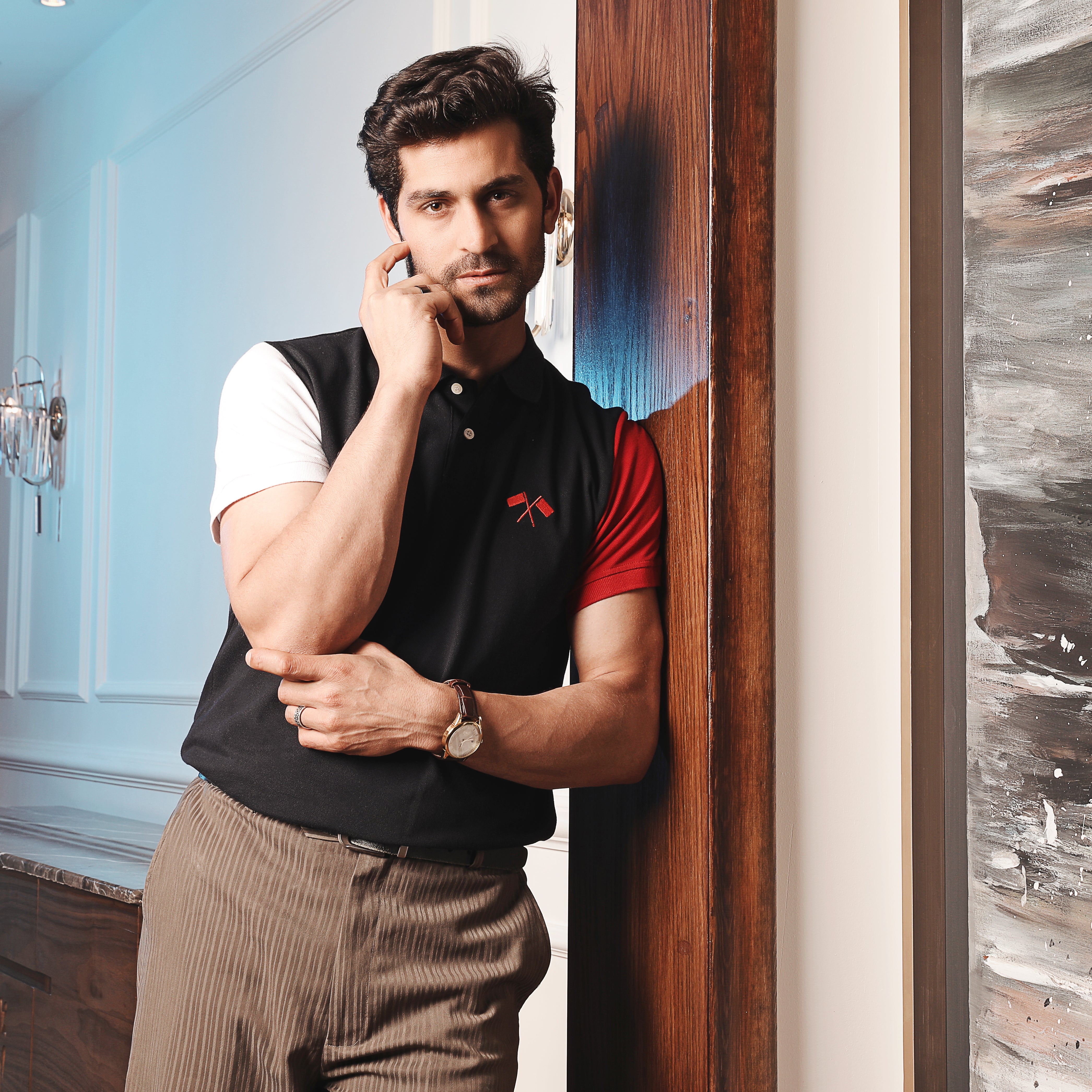 Big Flags Cotton Polo Shirt