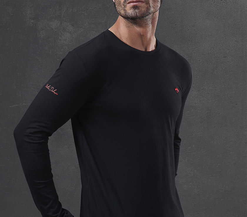 Italia Deluxe | Basic Saturated Cotton Long Sleeve